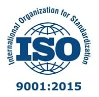 ISO 9001:2015 certified quality management system