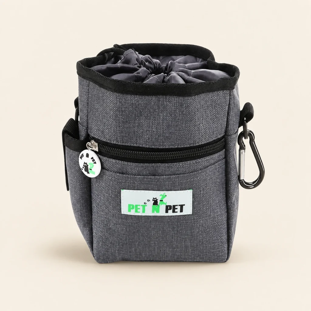 Dog Treat Pouch with Built-In Poop Bag Dispenser